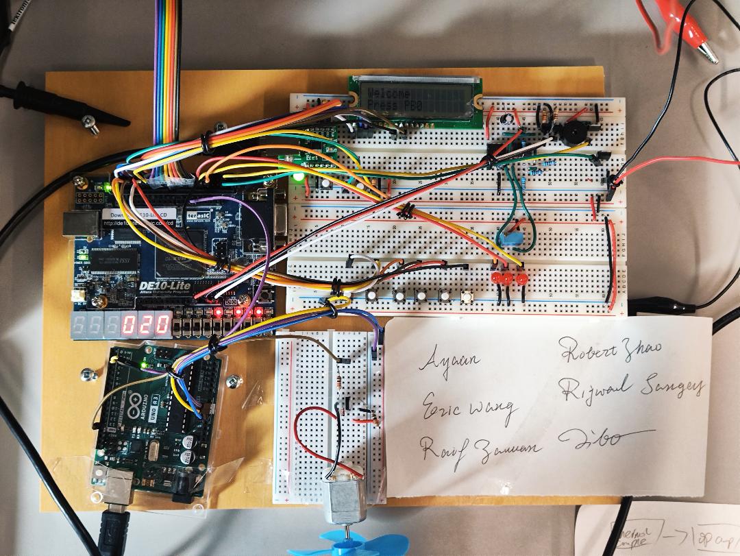 8052 Oven Reflow Controller — breadboard prototype with microcontroller